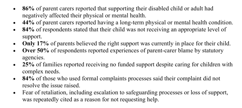 Report of Experiences of Parent Carers of Disabled Children and Adults Across&nbsp;Wales